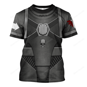 Pre-Heresy Dark Angels In Mark IV Maximus Power Armour - Costume Cosplay T-shirt WHHS181