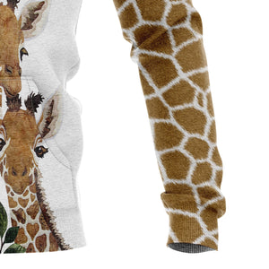 Giraffe Family Hoodie For Men And Women