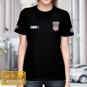 Personalized US Navy Veteran 3D T-shirt