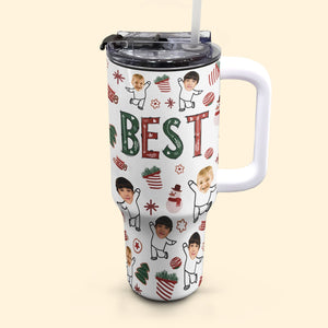 Custom Photo The Best Nana Mama - Personalized 40oz Tumbler Cup With Straw - Gift For Mom, Grandma, Mothers Day NA94