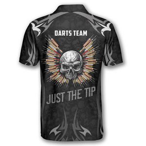 Personalized Skull Angel Wings Custom Darts Shirts For Men
