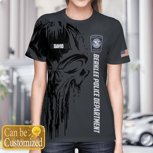 Personalized Veterans Berklee Safety & Berklee Police Department Cruiser T-Shirt