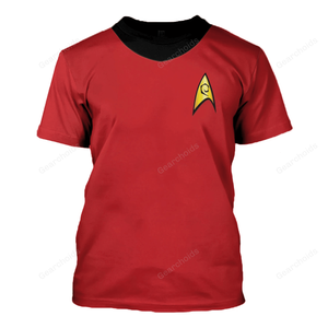 Star Trek The Original Series Scott Red T-Shirt