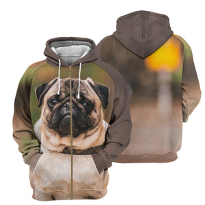 Pug 3D All Over Printed Hoodie For Men, Women