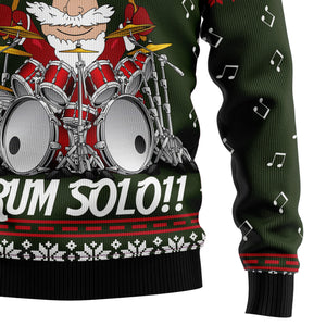 Drum Solo Ugly Christmas Sweater For Men And Women
