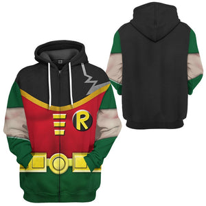 Teen Titan Robin Costume Cosplay Hoodie For Men And Women