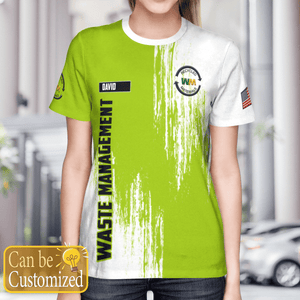 Personalized Veterans Waste Management 3D T-Shirt