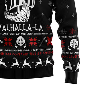 Valhalla Viking Ugly Christmas Sweater For Men And Women