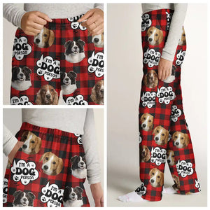 Custom Photo I'm A Dog Person - Gift For Dog Lovers - Personalized Pajama Pants NA94