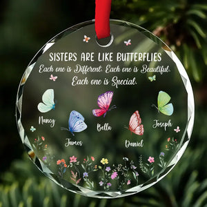 Sister Are The Gardeners Of Our Souls - Personalized Glass Ornament - Gift For Sisters - NA94