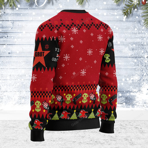 Warhammer Armed And Dangerous Red Gobbo Iconic - Ugly Christmas Sweater