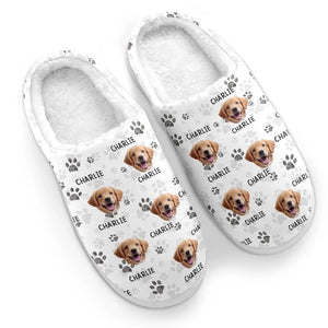 Custom Photo Every Wag Brings Joy To My Heart - Personalized Slippers - Christmas Gift For  Pet Owners, Pet Lovers - NA94