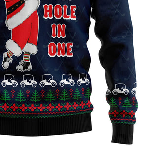 Ho Ho Hole In One Ugly Christmas Sweater