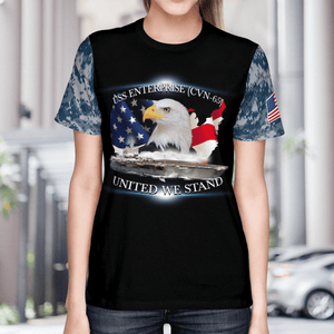 Veteran US Navy USS Enterprise (CVN-65) 3D T-Shirt