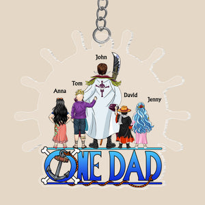 One Piece Best Dad In The Ocean - Personalized Acrylic Keychain - Gift For Dad, Fathers Day  - CL11 NA94