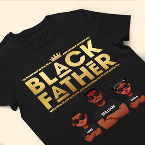 Black Father King Dope Dad - Personalized Shirt - Gift For Dad, Fathers Day, African American - CL50 NA94