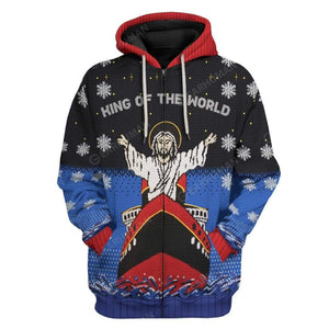 Titanic Jesus King Of The World Hoodie For Men And Women