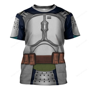 Star Wars Jango Fet Samurai Costume T-Shirt For Men And Women