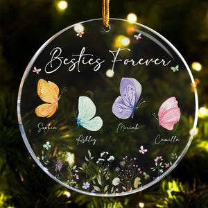 Besties Forever - Personalized Acrylic Ornament - Gift For Sisters, Besties - NA94