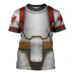 White Scars In Mark III Power Armor - Costume Cosplay T-shirt WHHS12