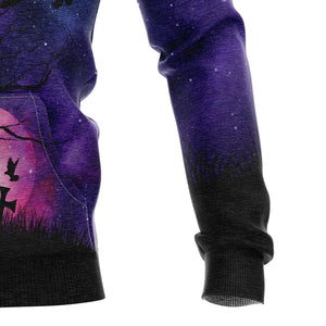 Wolf Purple Night Hoodie For Men And Women