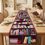 HN02. Magical Bookshelf Gifts For Book Lovers - Personalized Quilted Table Runner