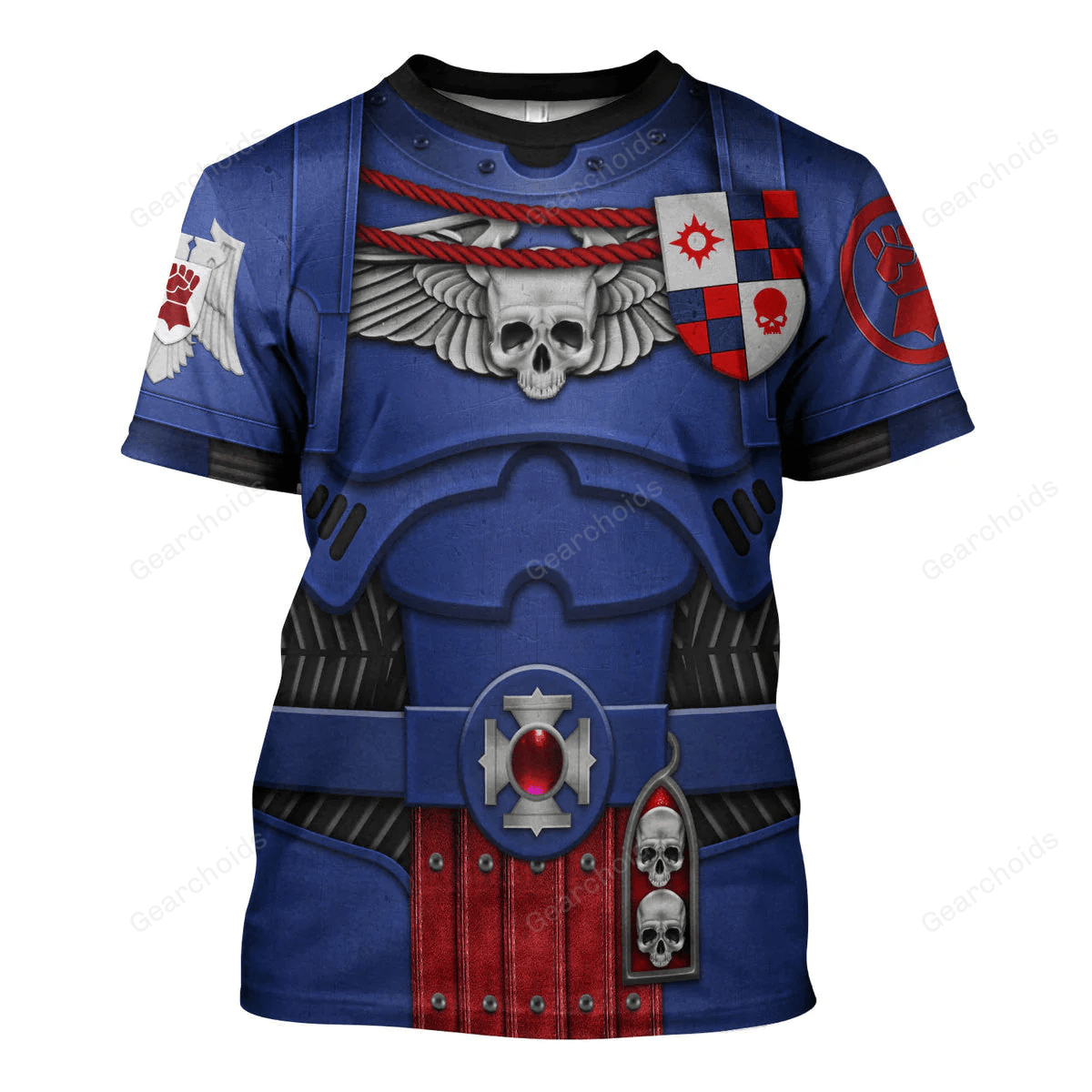 Warhammer Crimson Fists Captain - Costume Cosplay T-shirt WHHS170