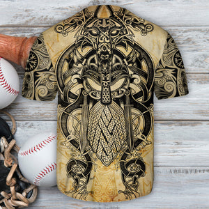 Viking Warrior Blood Pattern Cool Style Baseball Jersey