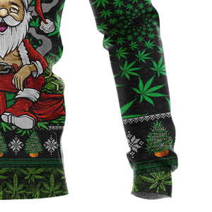 Satan Claus Marijuana Christmas Hoodie For Men And Women