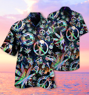 Hippie Alien Peace Life Hawaiian Shirt