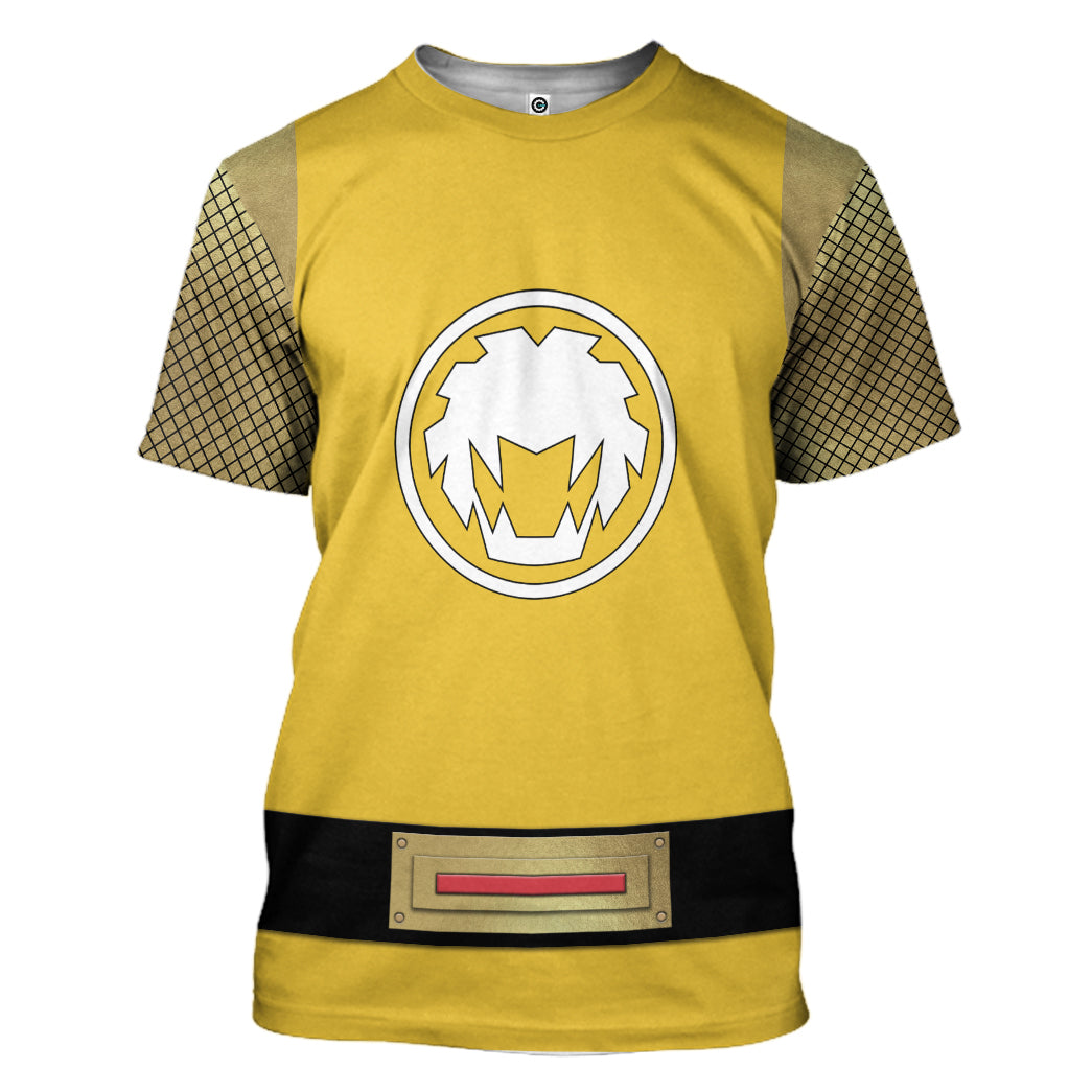 The Yellow Wind Rangers Ninja Storm T-Shirt 3D For Men & Women