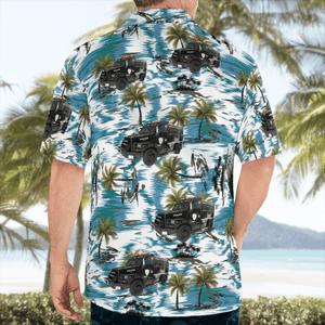 Houston Police Department New Bear Swat Vehicle Hawaiian Shirt