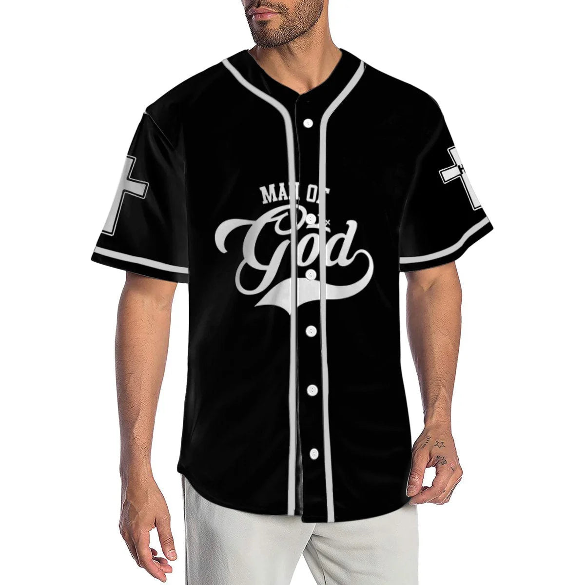 Personalized Jesus Baseball Jersey - Cross Baseball Jersey - Gift For Christians