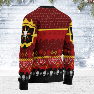 Warhammer Chaos Reigns Khorne Iconic - Ugly Christmas Sweater