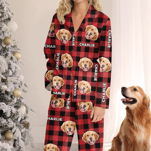 Custom Photo May Your Days Be Furry & Bright - Christmas Gift For Pet Owners, Pet Lovers - Personalized Pajama Pants NA94