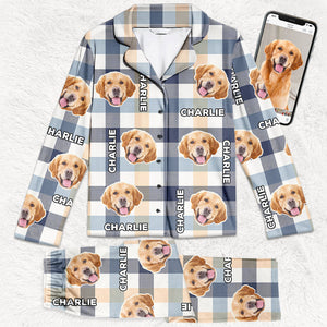 Custom Photo Sending You Pugs And Kisses - Gift For Pet Lovers - Personalized Pajama NA94