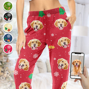 Custom Photo Me & My Pets - Gift For Pet Lovers - Personalized Pajama Pants NA94