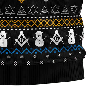 Freemason Ugly Christmas Sweater For Men And Women