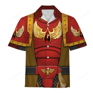 Warhammer Blood Angels Brown Robe - Costume Cosplay Hawaiian Shirt WHHS149