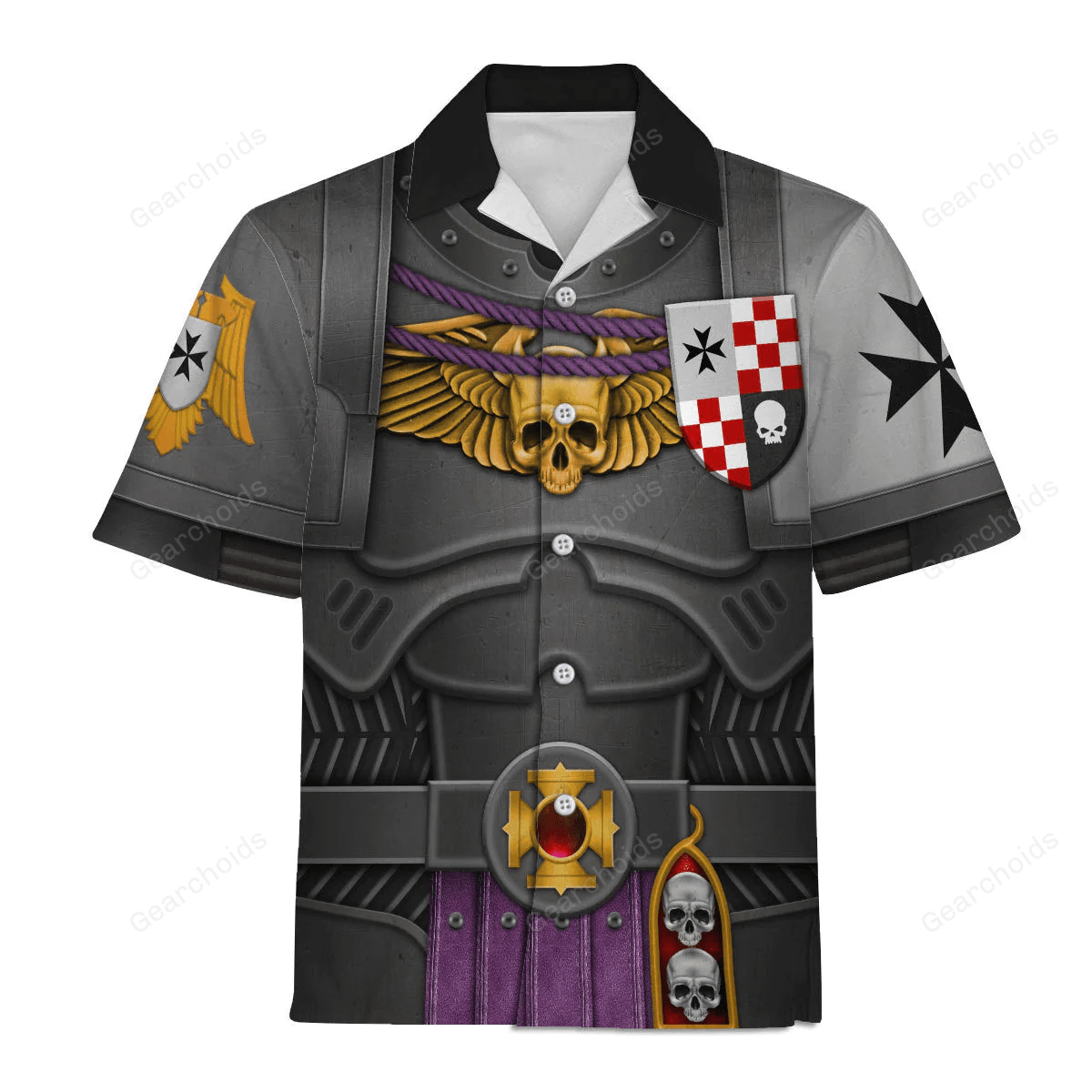 Warhammer Black Templars Captain - Costume Cosplay Hawaiian Shirt