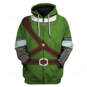 Knights Of Skyloft Green Hoodie Sweatshirt Sweatpants ZDHS10