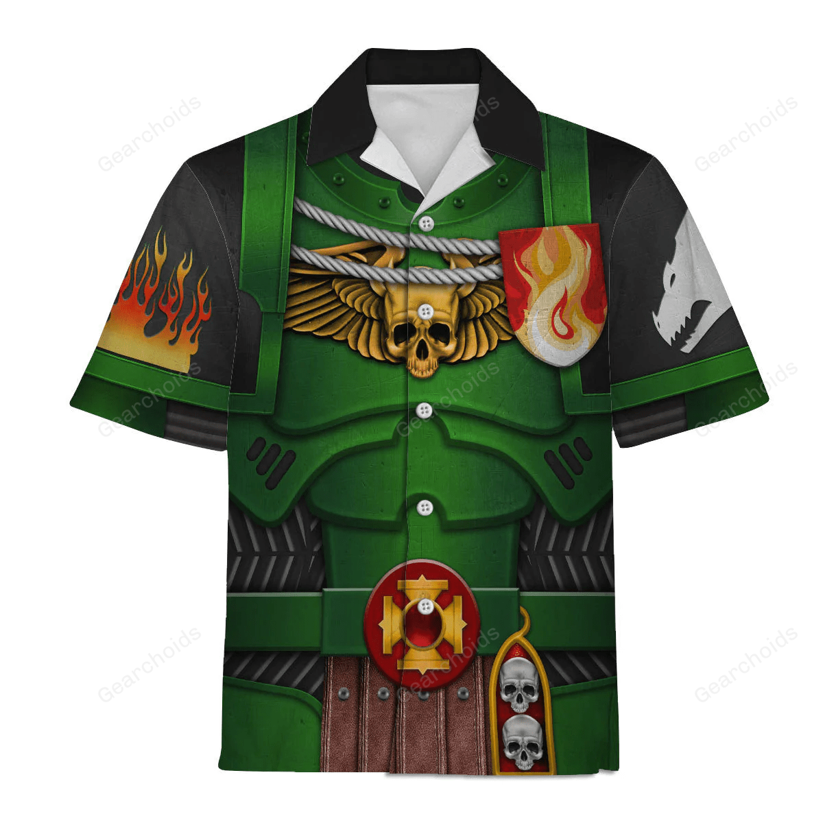 Warhammer Salamanders Captains - Costume Cosplay Hawaiian Shirt WHHS160