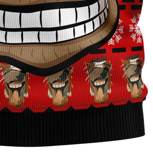 Christmas Funny Horse Ugly Sweatshirt For Men And Women