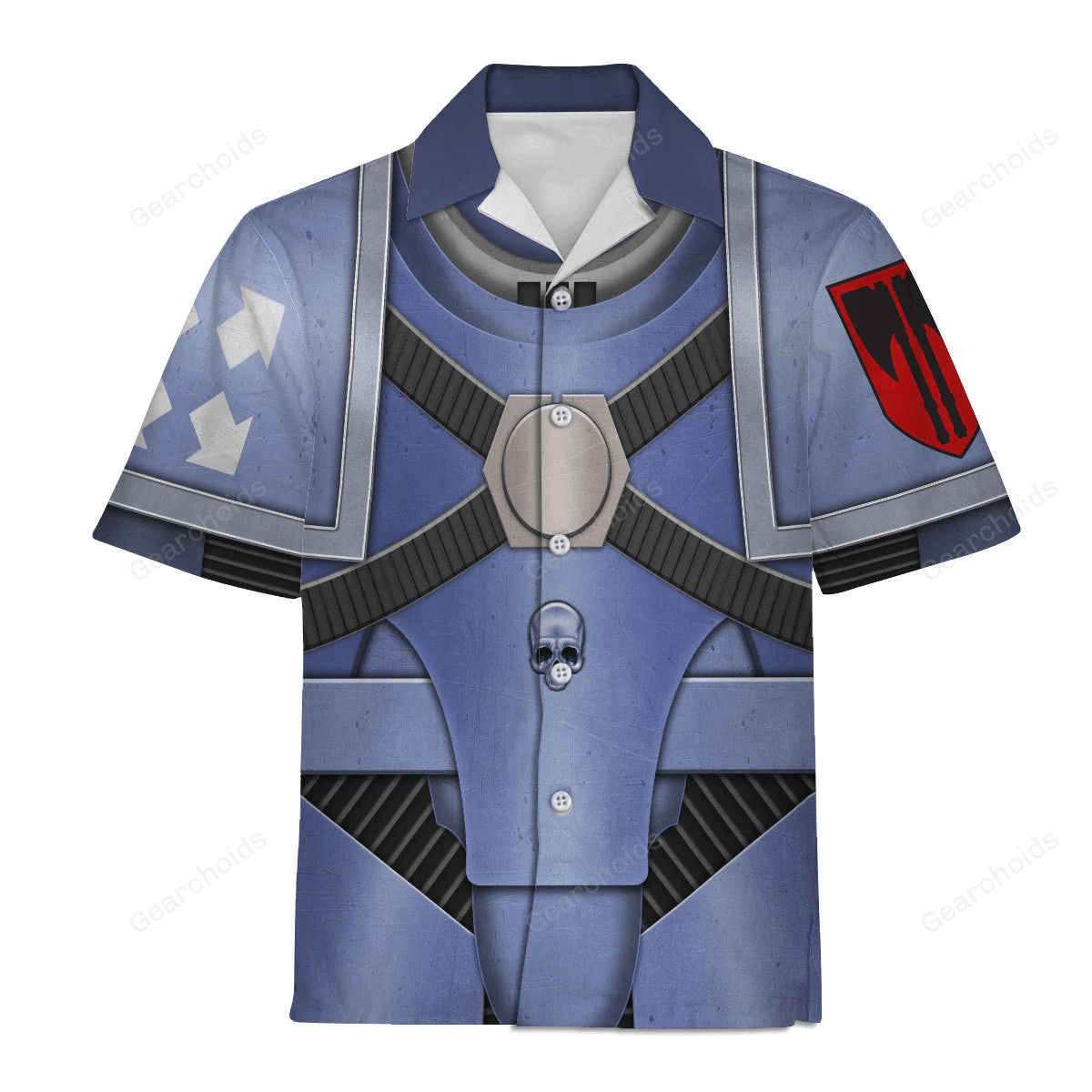 Pre-Heresy Space Wolves In Mark IV Maximus Power Armor - Costume Cosplay Hawaiian Shirt WHHS187