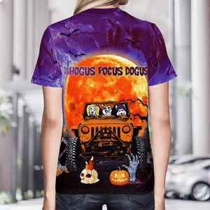 Veterans Dachshund Dahogus Pocus Dogus Halloween 3D T-Shirt