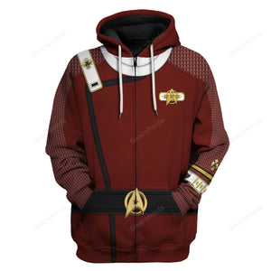 Star Trek The Star Trek Admiral Pike Costume Hoodie Sweatshirt Sweatpants