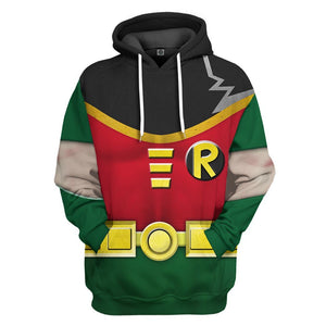 Teen Titan Robin Costume Cosplay Hoodie For Men And Women