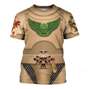 Warhammer Indomitus Pattern Terminator Armor Dark Angels - Costume Cosplay T-shirt WHHS44