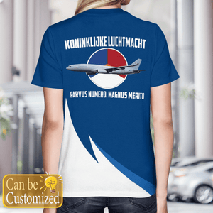 Personalized Veteran Rnlaf Koninklijke Luchtmacht Airbus Kc-30A 3D T-Shirt