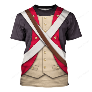 US Infantry-8th Continental Regiment-1783 Uniform T-Shirt